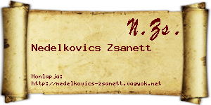 Nedelkovics Zsanett névjegykártya